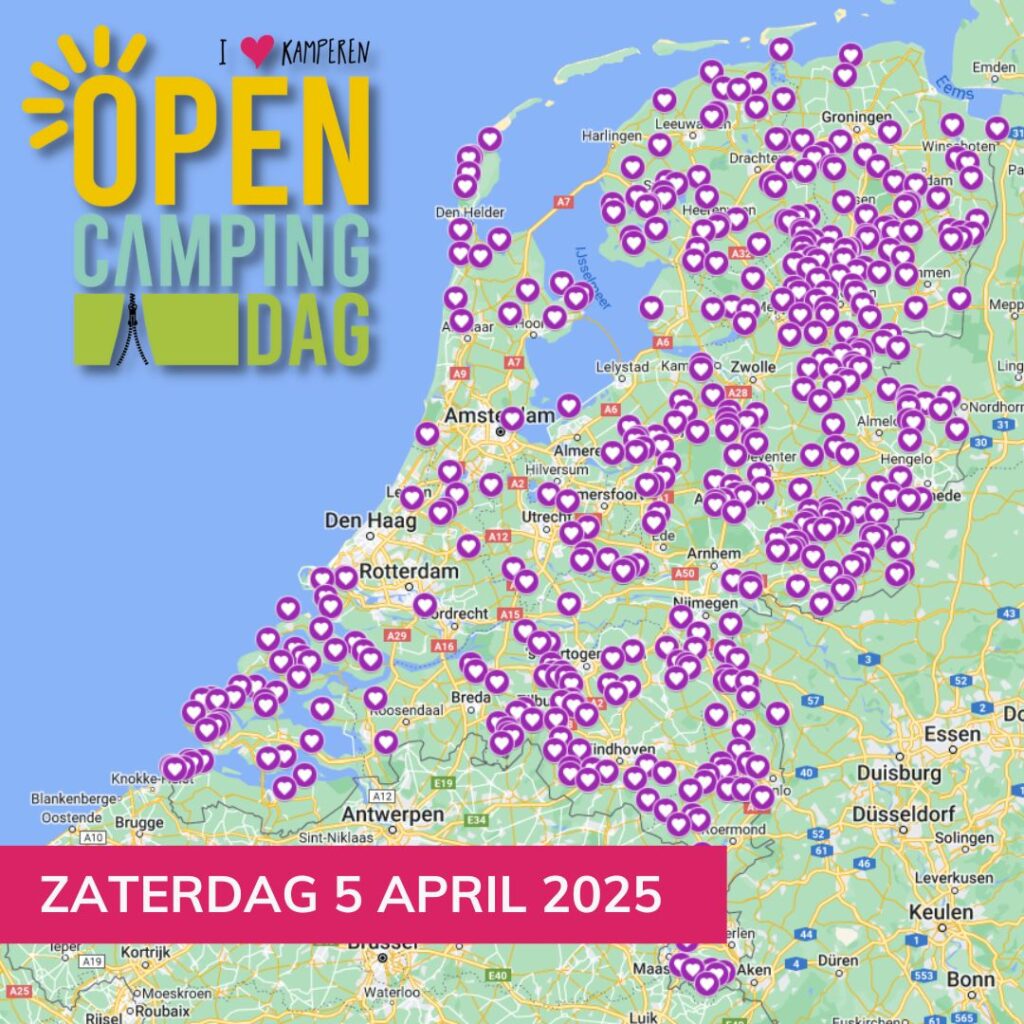 Open Camping Dag 2025 5 april kaartje Campings