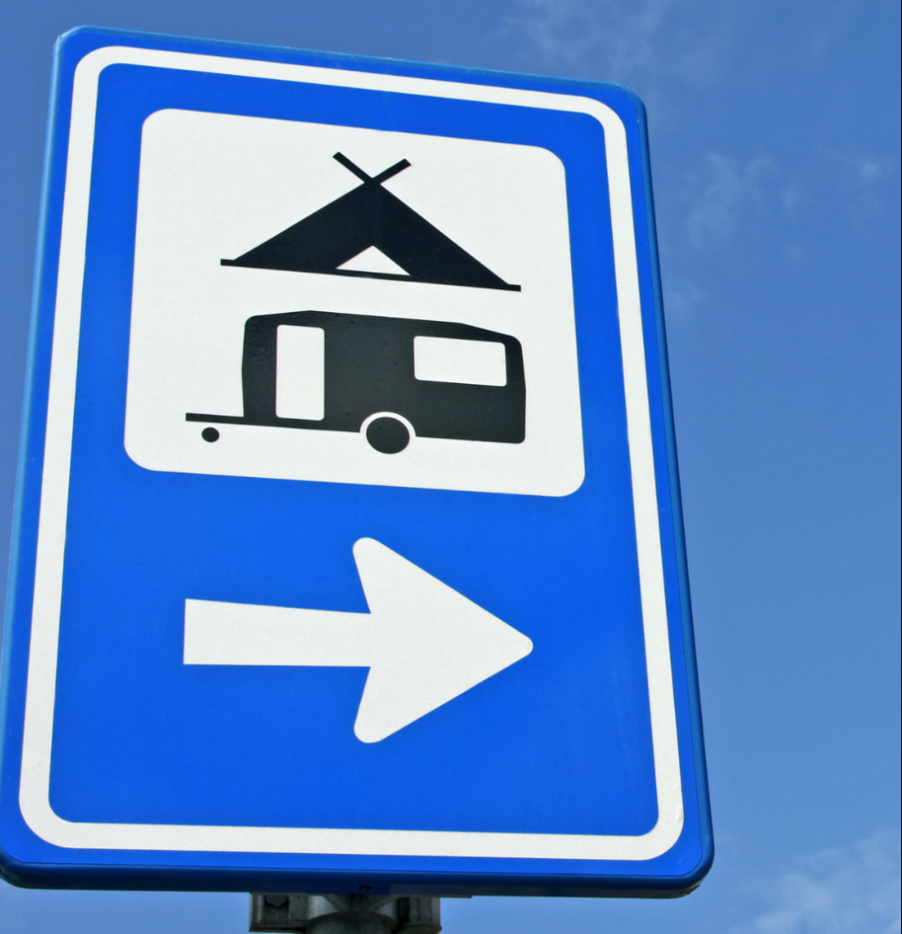 Camping wegwijzer